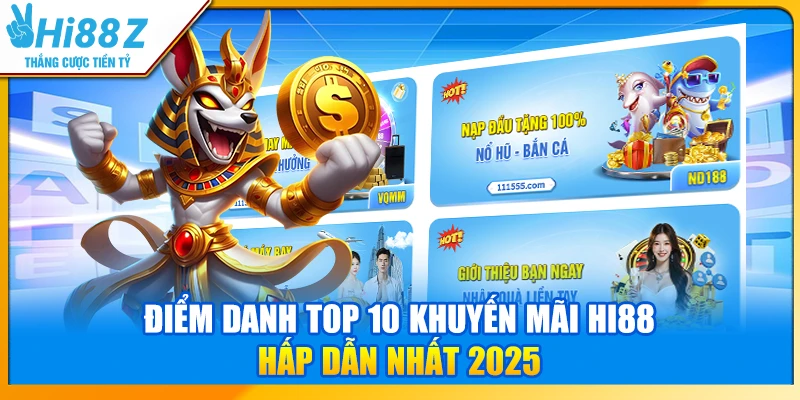 Điểm danh top 10 khuyến mãi Hi88 hấp dẫn nhất 2025