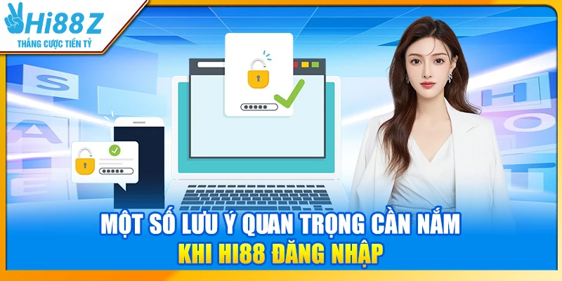 Một số lưu ý quan trọng cần nắm khi Hi88 đăng nhập