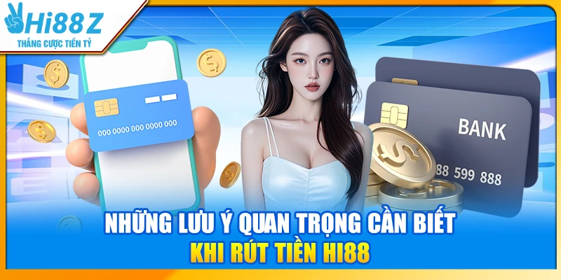Những lưu ý quan trọng cần biết khi rút tiền Hi88