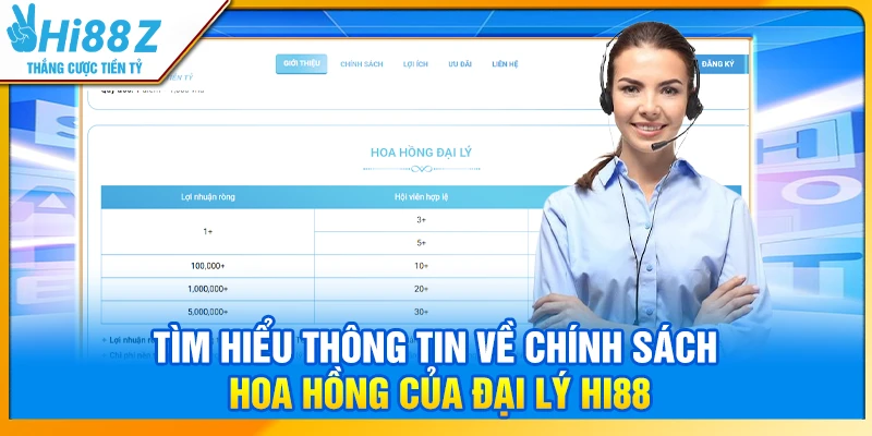 Tìm hiểu thông tin về chính sách hoa hồng của đại lý Hi88